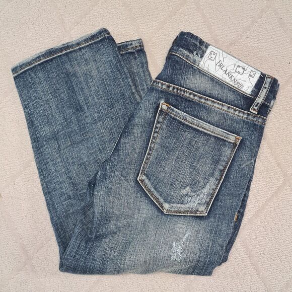 BlankNYC Low Rise Cropped Jeans Denim Womens 25 (29" waist) Casual Travel Cute - Picture 1 of 8